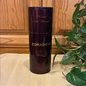 Empty Scotch Tin - 1993 Edradour Natural Cask Strength - Maroon & Gold